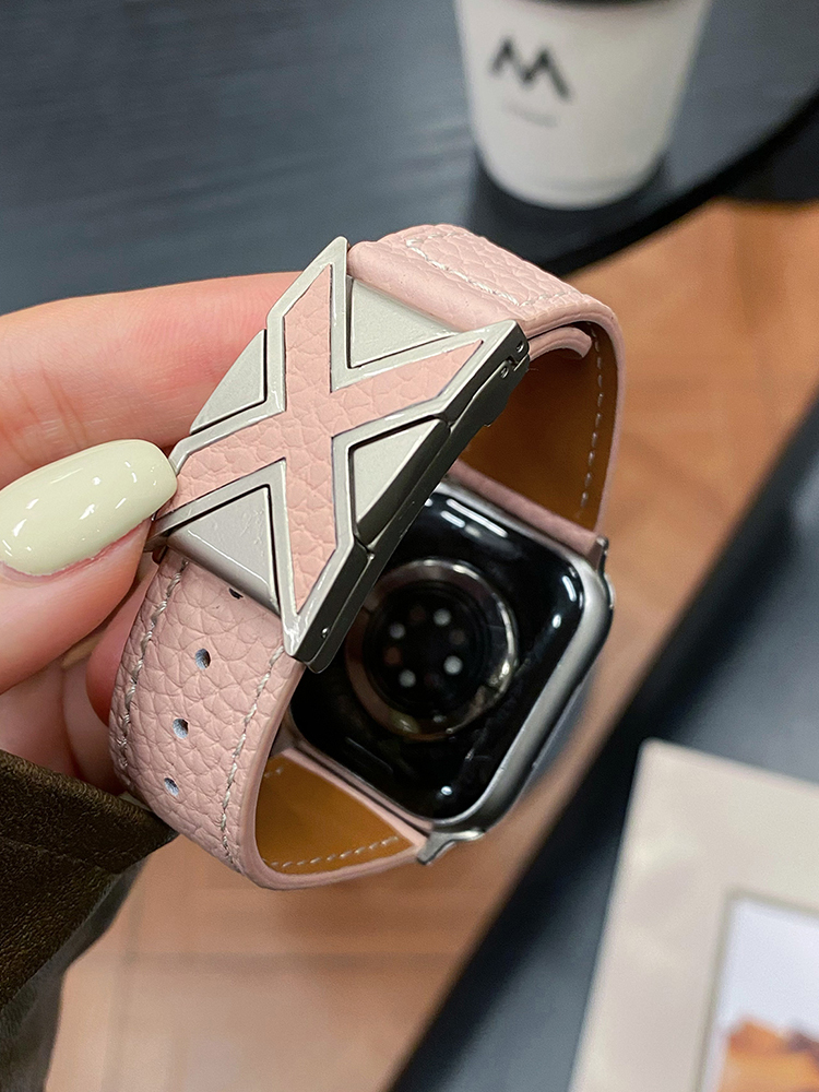 X Letter Magnetic Leather Band