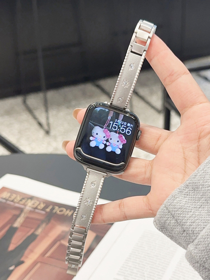 Star with Diamond Stainless Steel Band