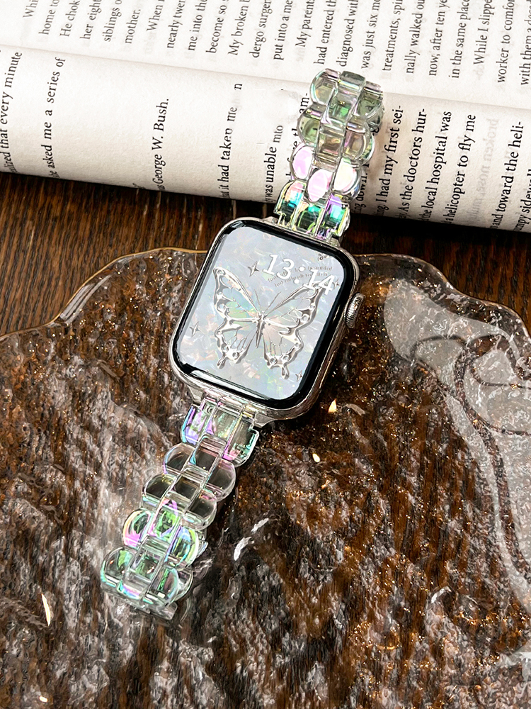 Laser Wave Edge Resin Band