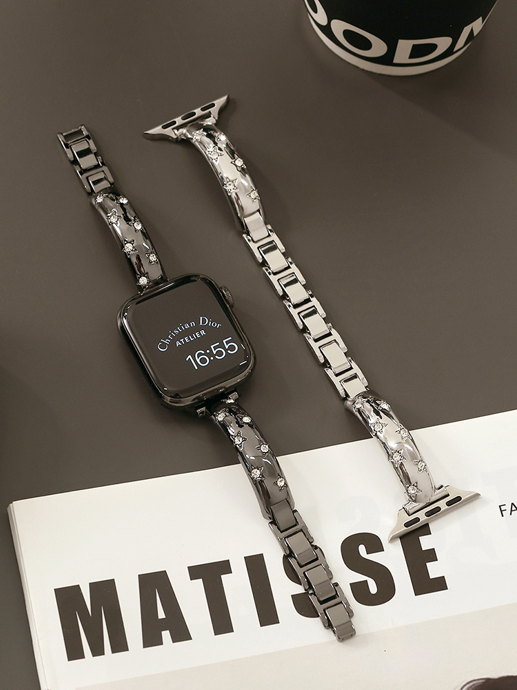 Diamond Star Bracelet Stainless Steel Band