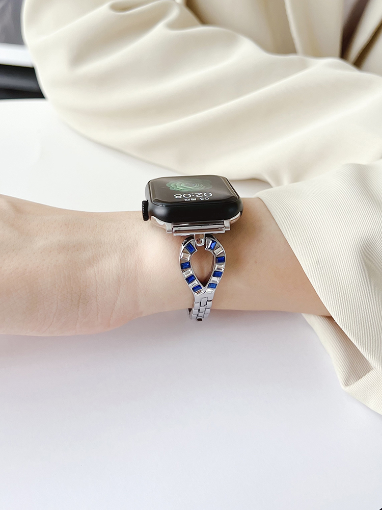 Zircon Teardrop-shaped Stainless Steel Band