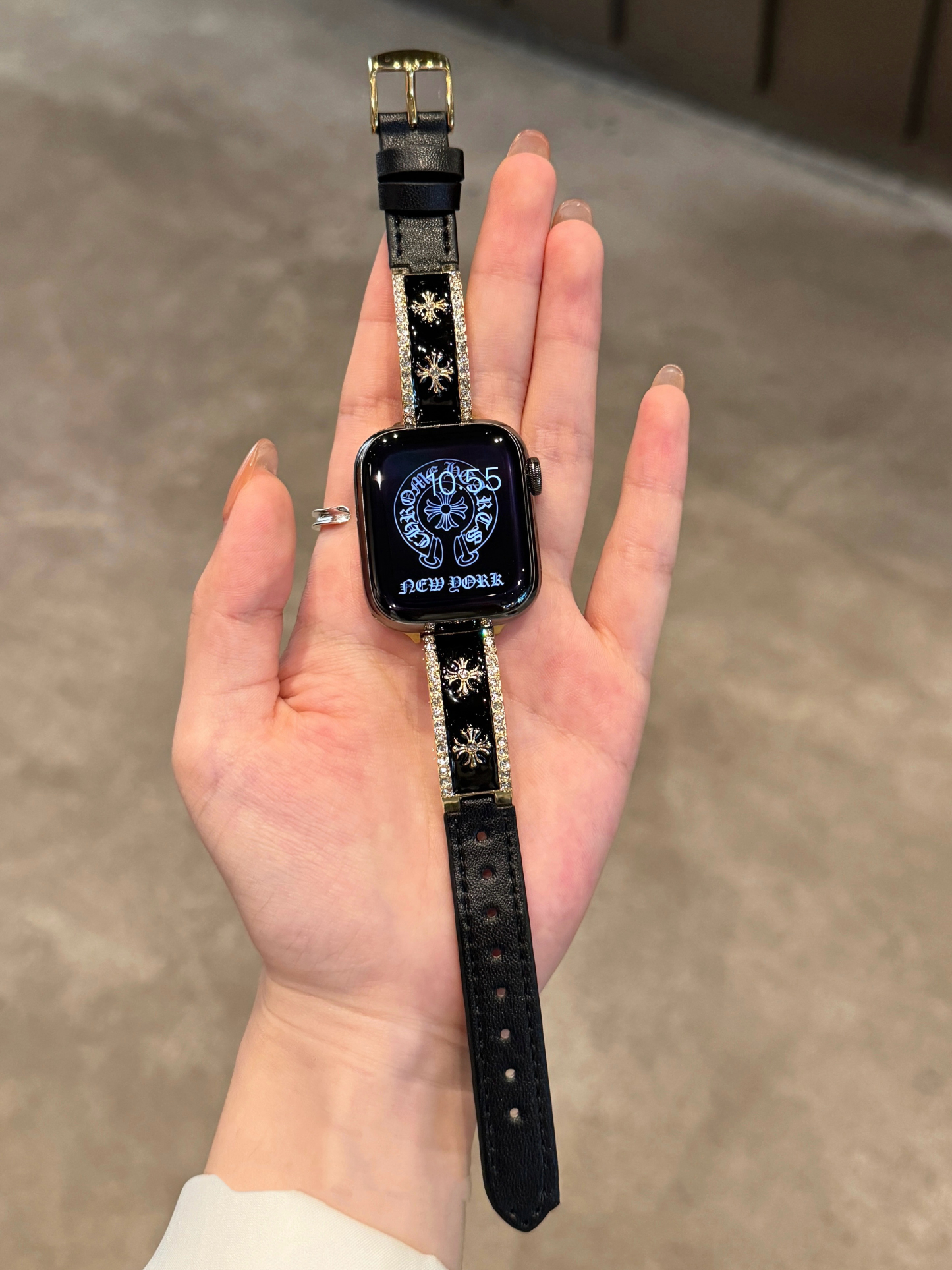 Chrome Hearts Bracelet with Leather Band