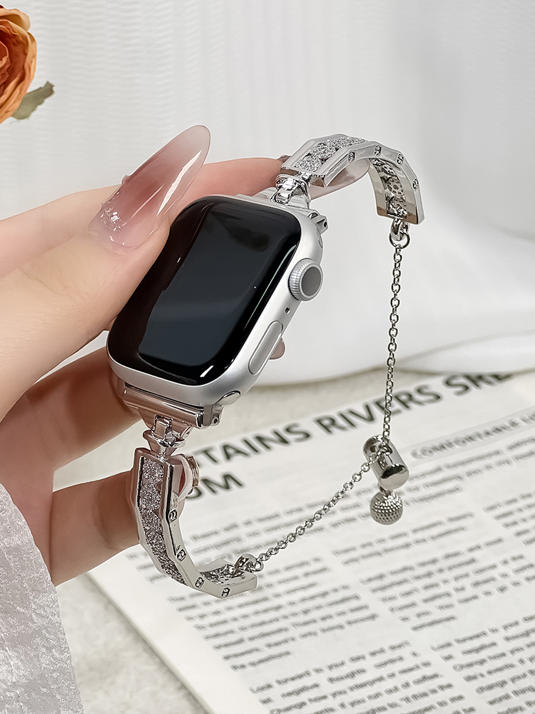 Zircon Arrangement Bracelet Stainless Steel Band