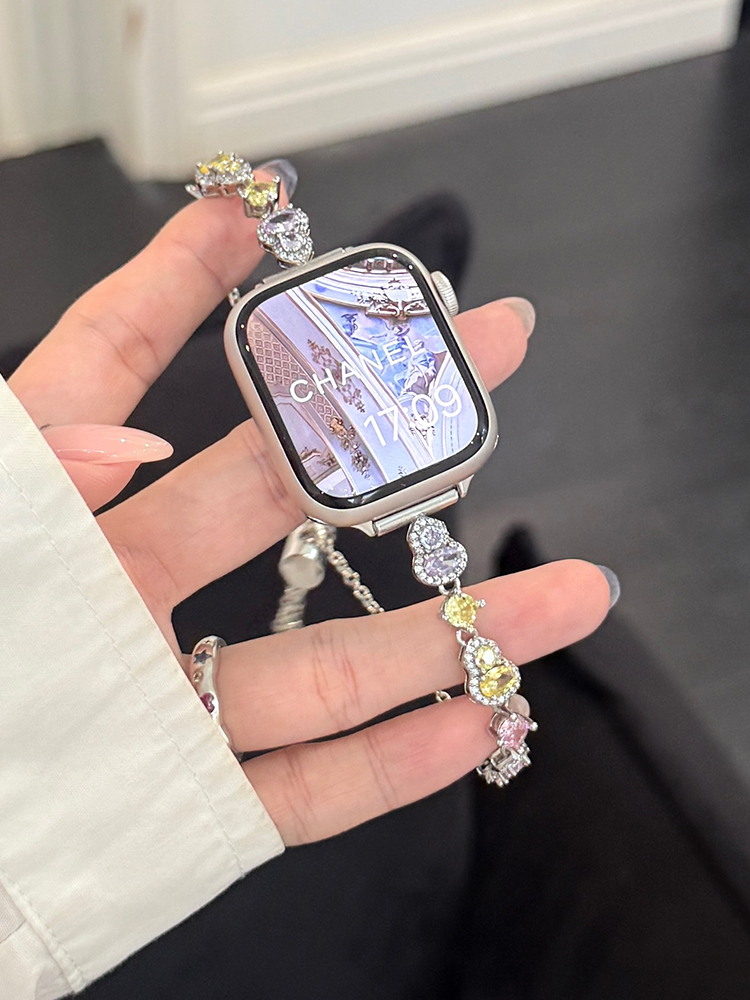 Gourd Zircon Metal Band for Apple Watch
