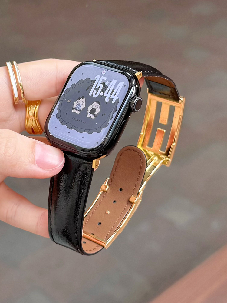 FF Magnetic Buckle Leather Band for Apple Watch