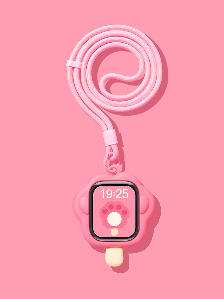 Cat Paw Silicone Protective Case for Apple Watch