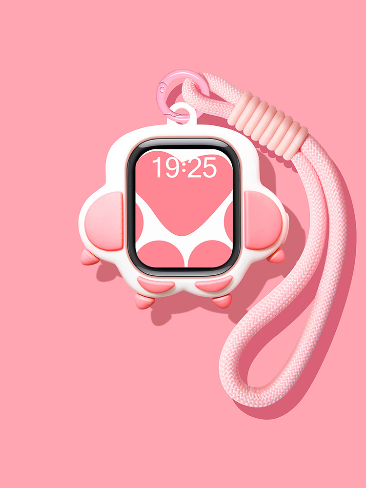 Cat Paw Silicone Protective Case for Apple Watch