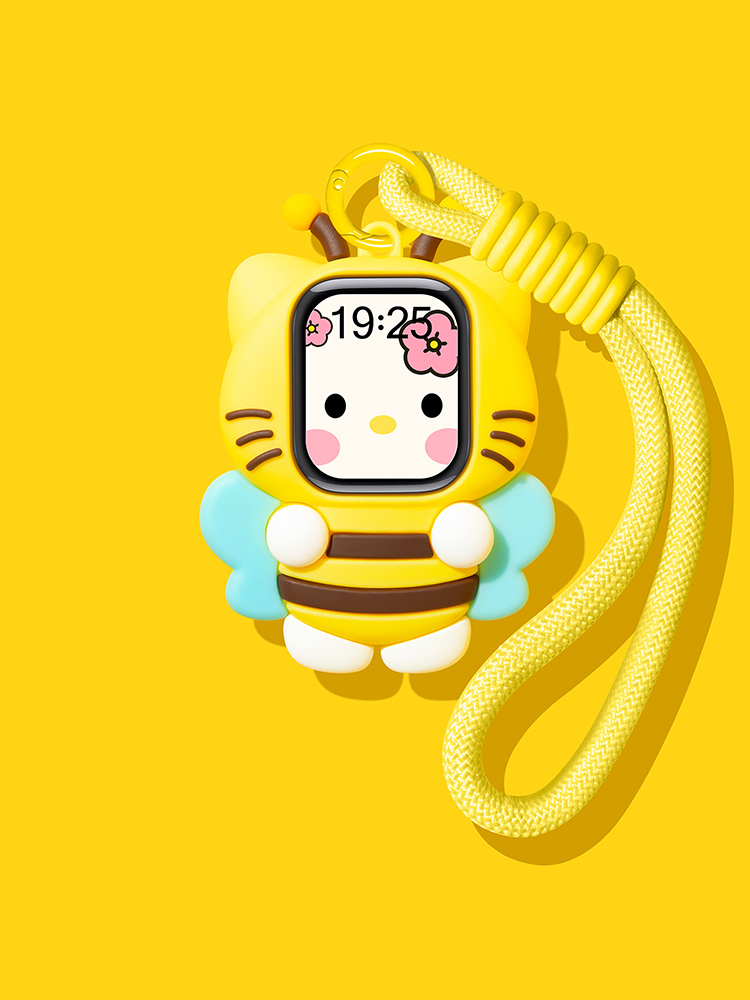 Kitty Series Decoration Silicone Protective Case for Apple Watch