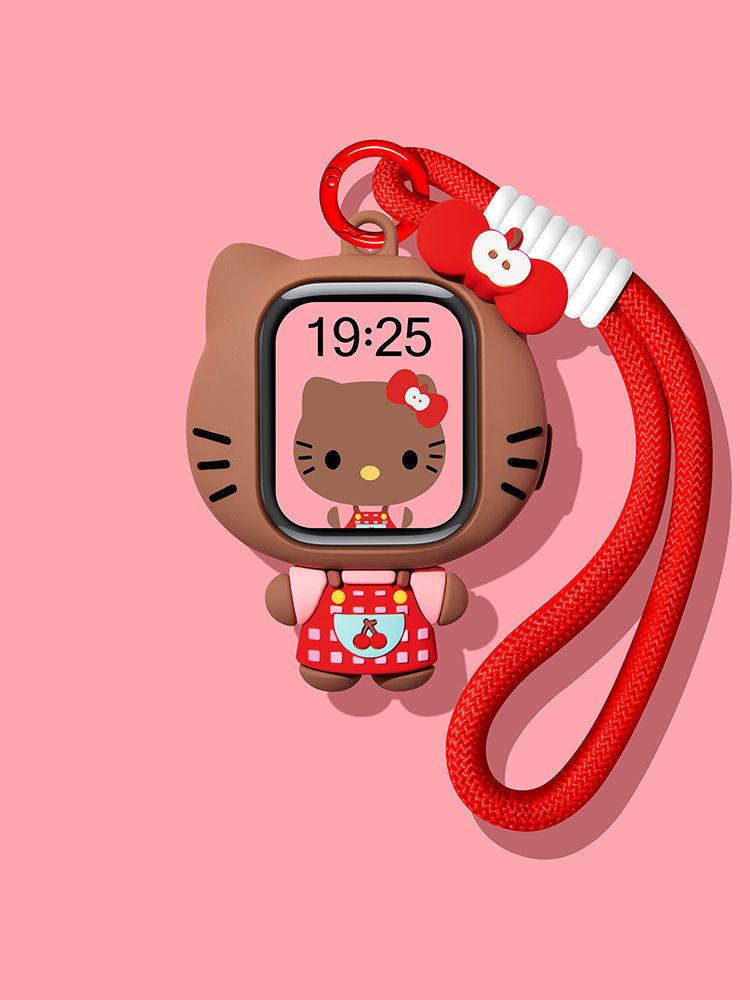 Kitty Series Decoration Silicone Protective Case for Apple Watch