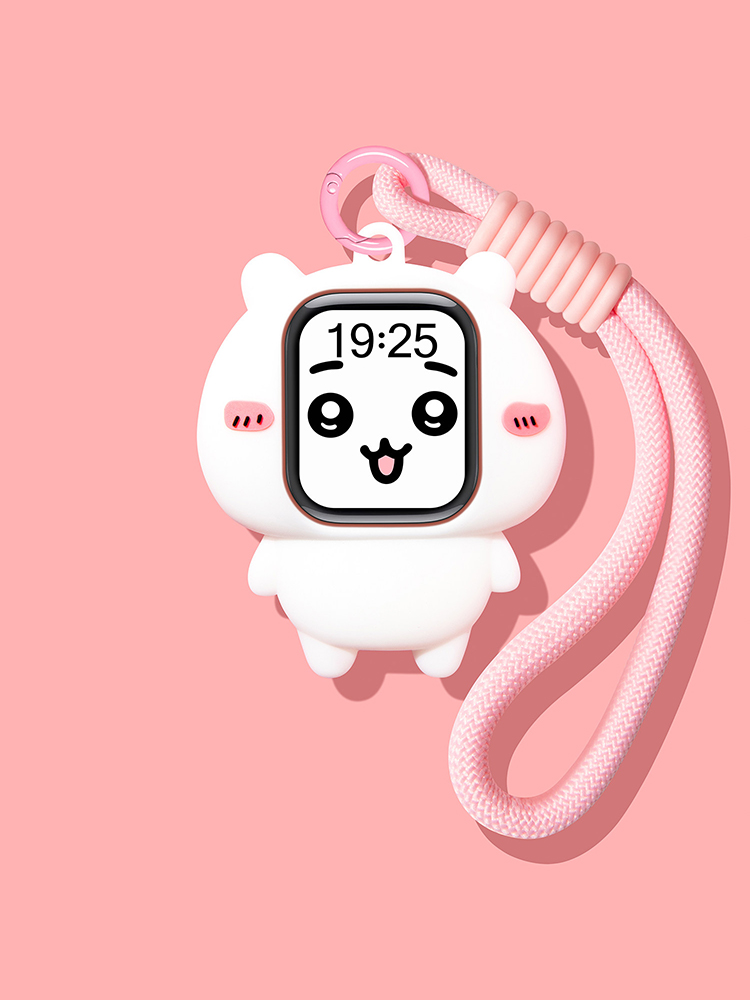 Cute Cartoon Character Decoration Silicone Protective Case for Apple Watch
