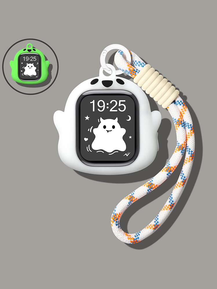 Ghost Decoration Silicone Protective Case for Apple Watch