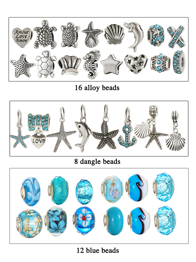 DIY Ocean Series Beaded Bracelet Band