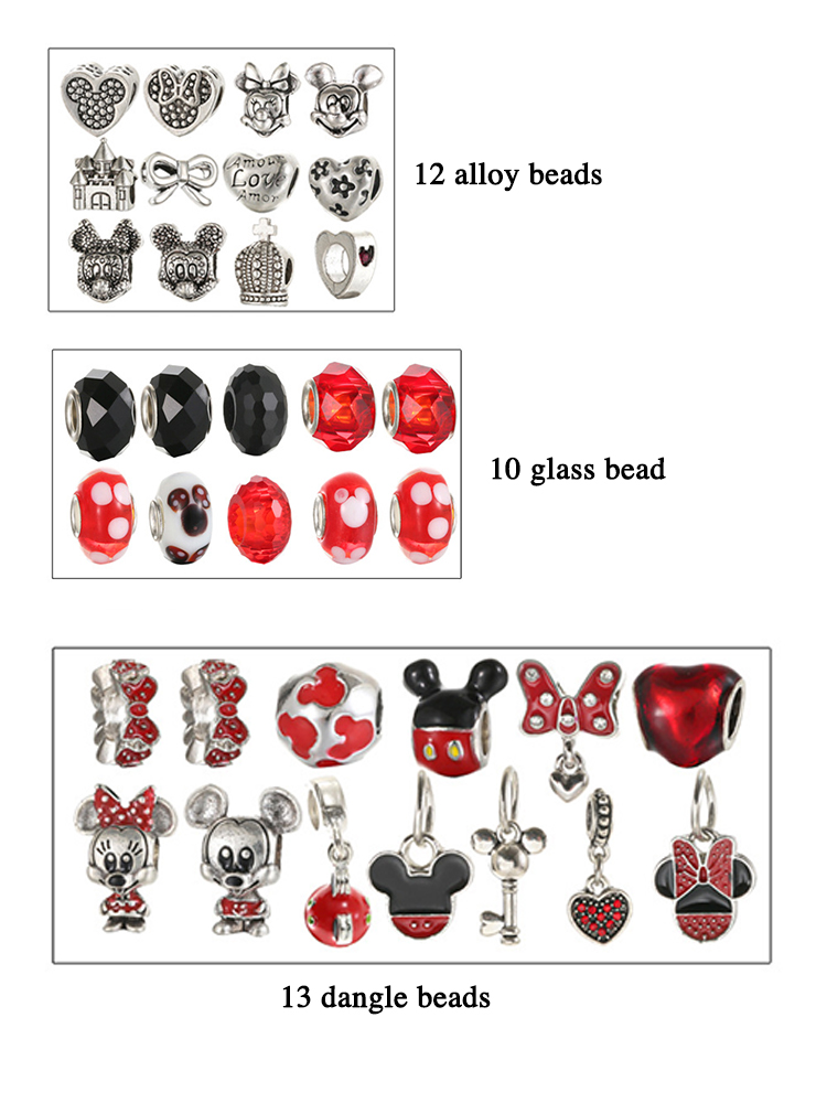 DIY Mickey Series Beaded Bracelet Band