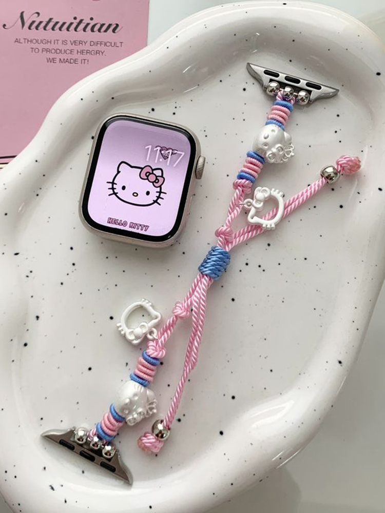 Kitty Charm Braided Nylon Band
