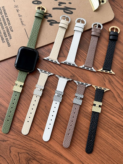 Perfume Bottle Embellished Leather Band