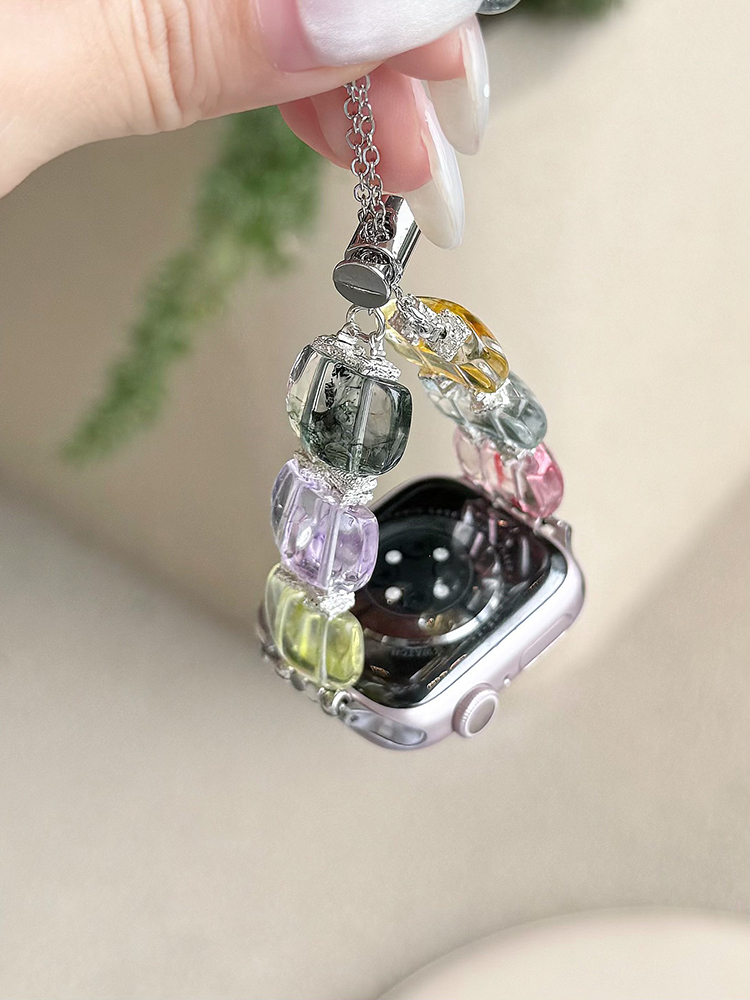 Watercolor Clear Chain Crystal Band
