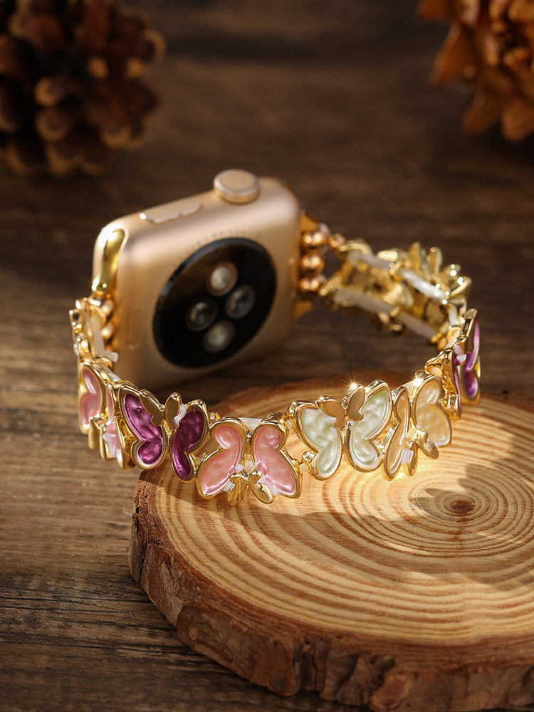 Butterfly Stitching Stainless Steel Band