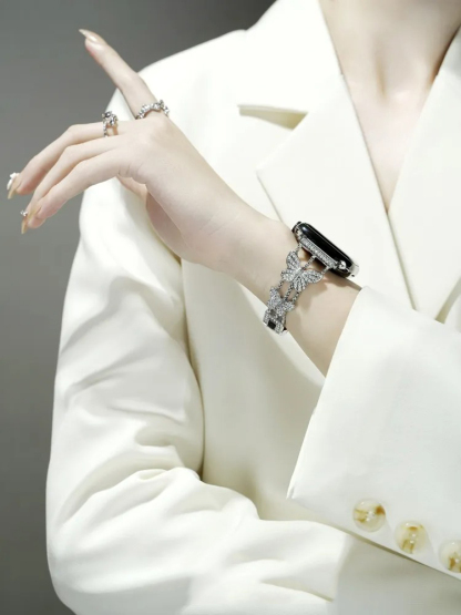 Butterfly Rhinestone Inlay Band for Apple Watch