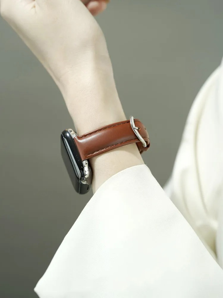 Classic Smooth Leather Band for Apple Watch