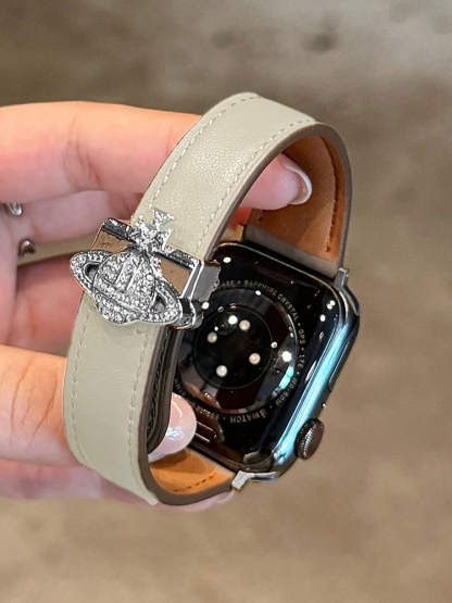 Saturn Magnetic Leather Band