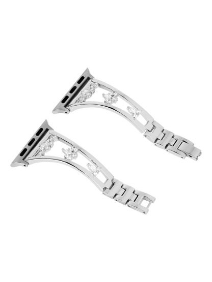 Flower Hollow Diamond Metal Band