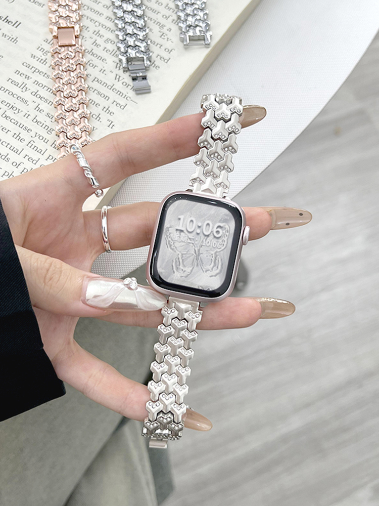 Diamond Pangolin Pattern Stainless Steel Band