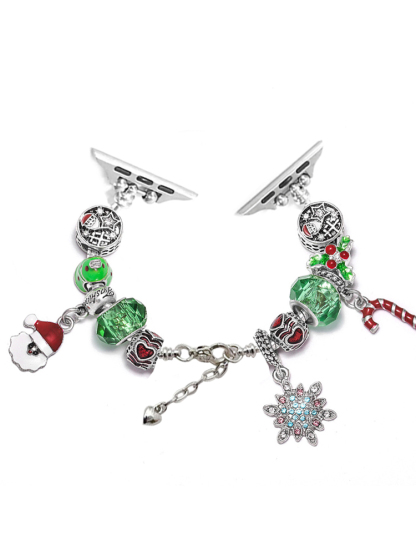 Christmas Charm Series B Crystal Beaded Band