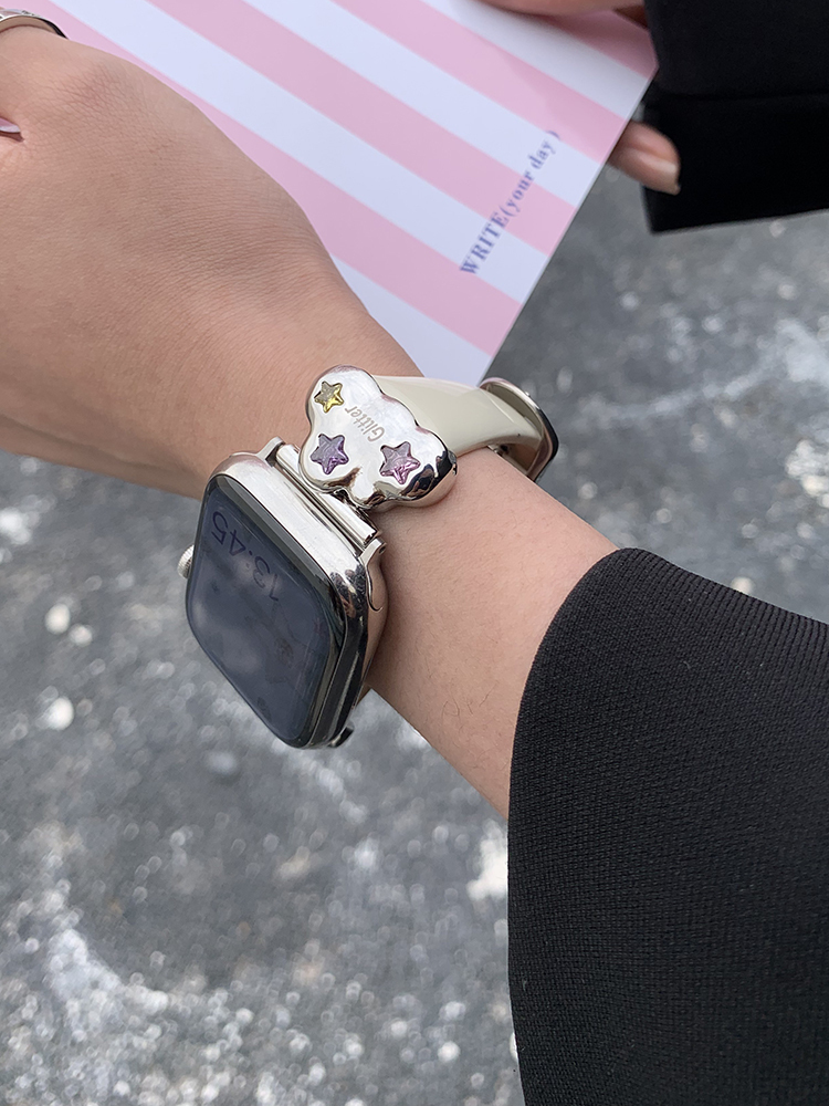 Clouds Buckle Leather Band