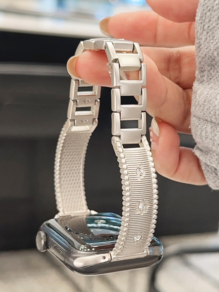 Star with Diamond Stainless Steel Band