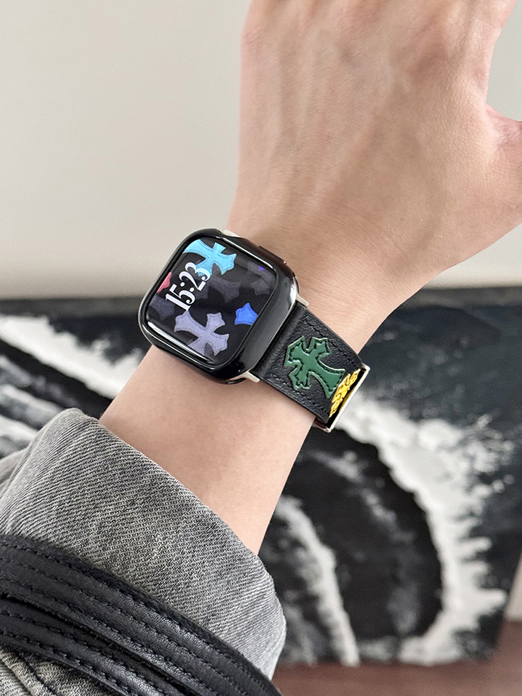 Color Chrome Hearts Leather Band