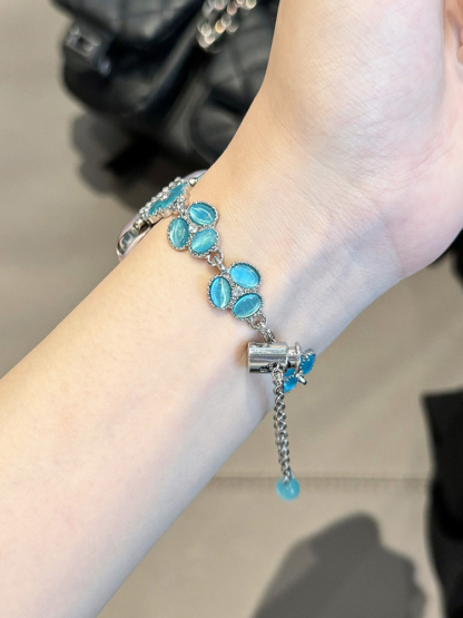 Opal Bracelet Stainless Steel Band