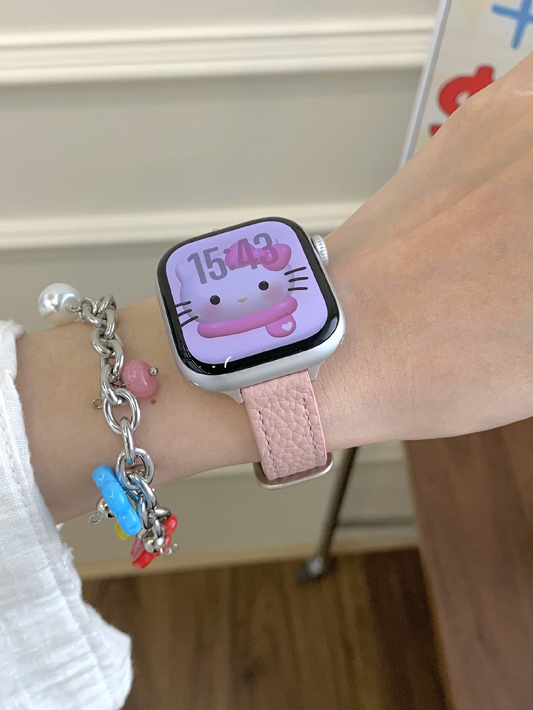 kitty Ring Leather Band for Apple Watch