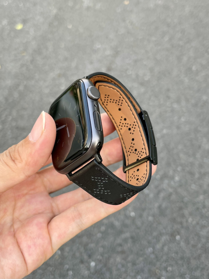 H Mesh H Magnetic Buckle Leather Band