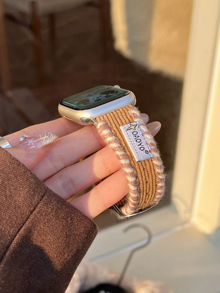 Hand-wound Corduroy Leather Band