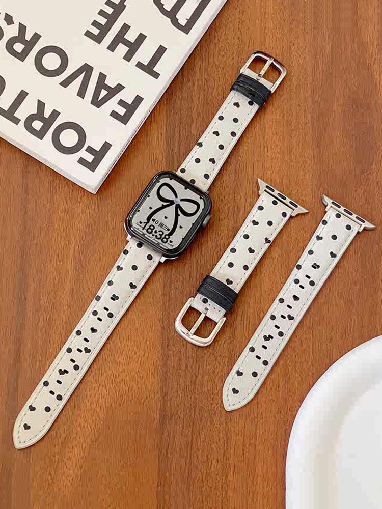 Polka Dot Love Leather Band