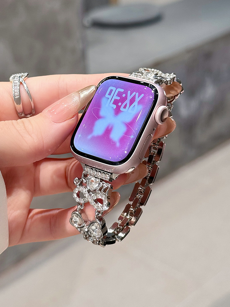 Mom Love Zircon Stainless Steel Band