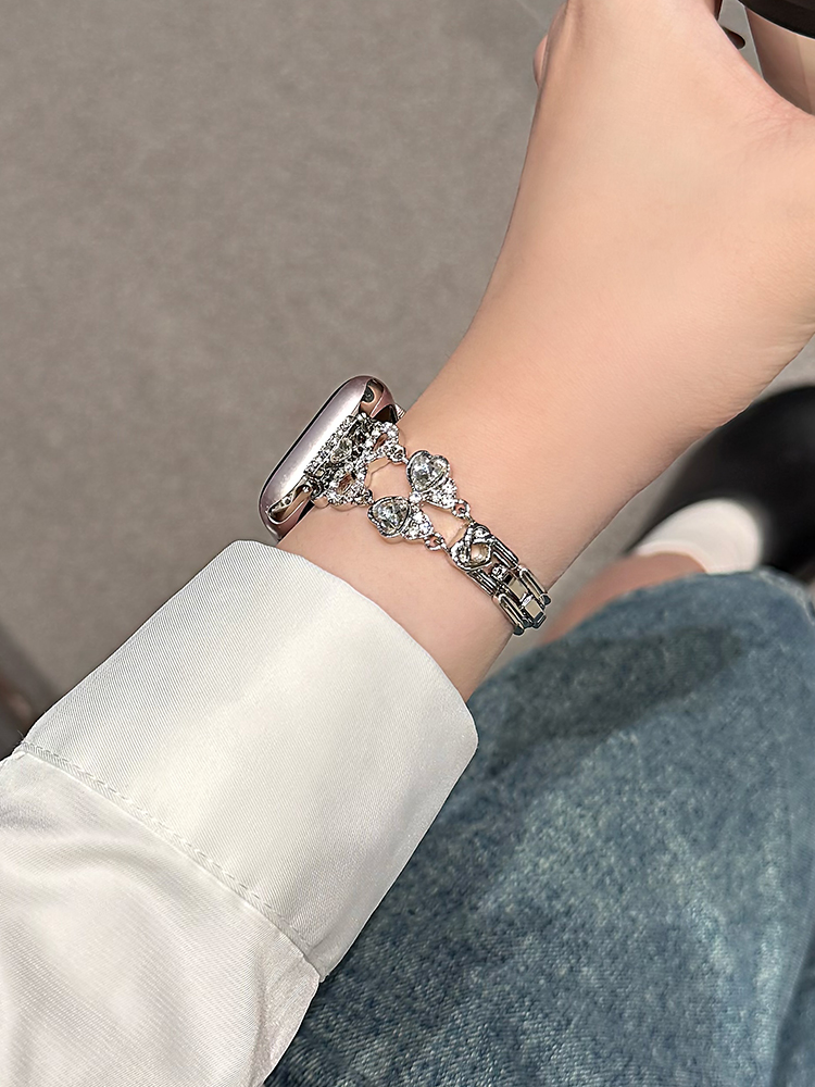 Mom Love Zircon Stainless Steel Band