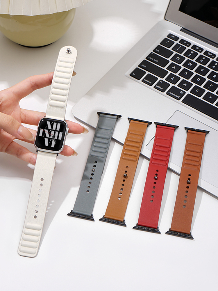 Pacifier Buckle Magnetic Leather Band