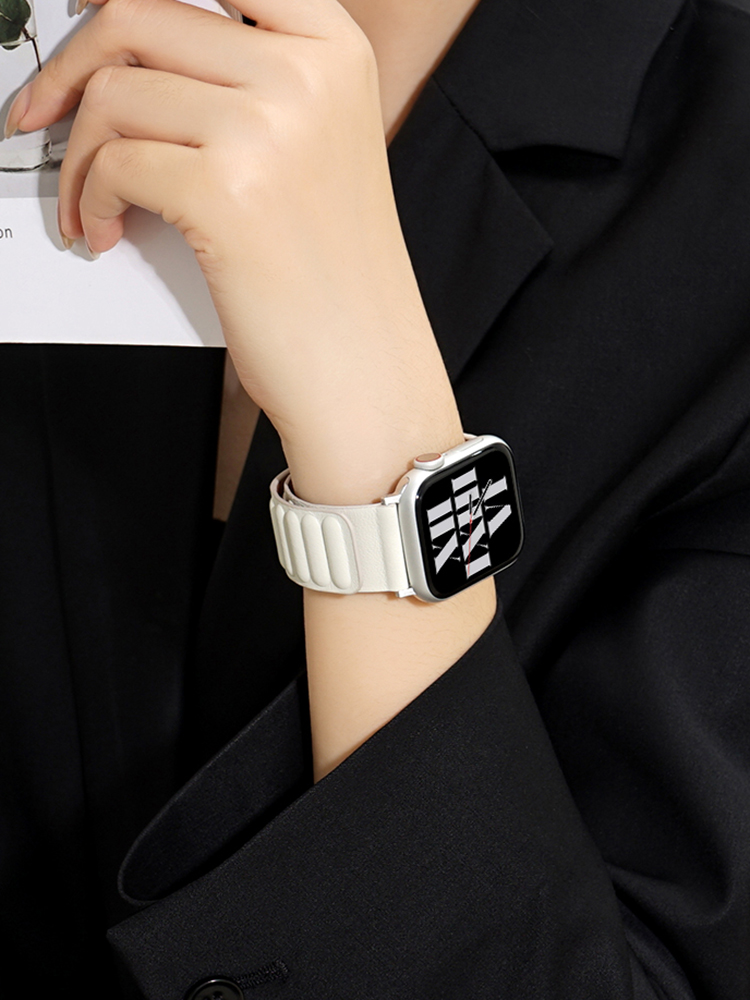 Pacifier Buckle Magnetic Leather Band