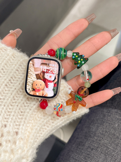 Cute Christmas Glass Beaded Band