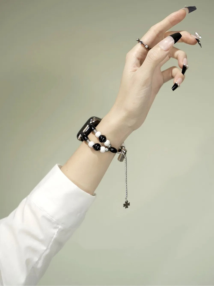 Crystal Agate Beaded Band for Apple Watch