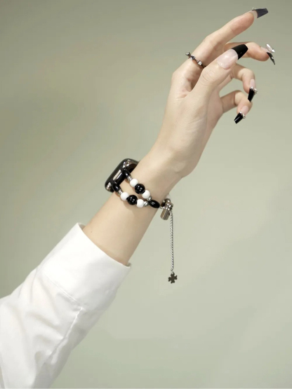 Crystal Agate Beaded Band for Apple Watch