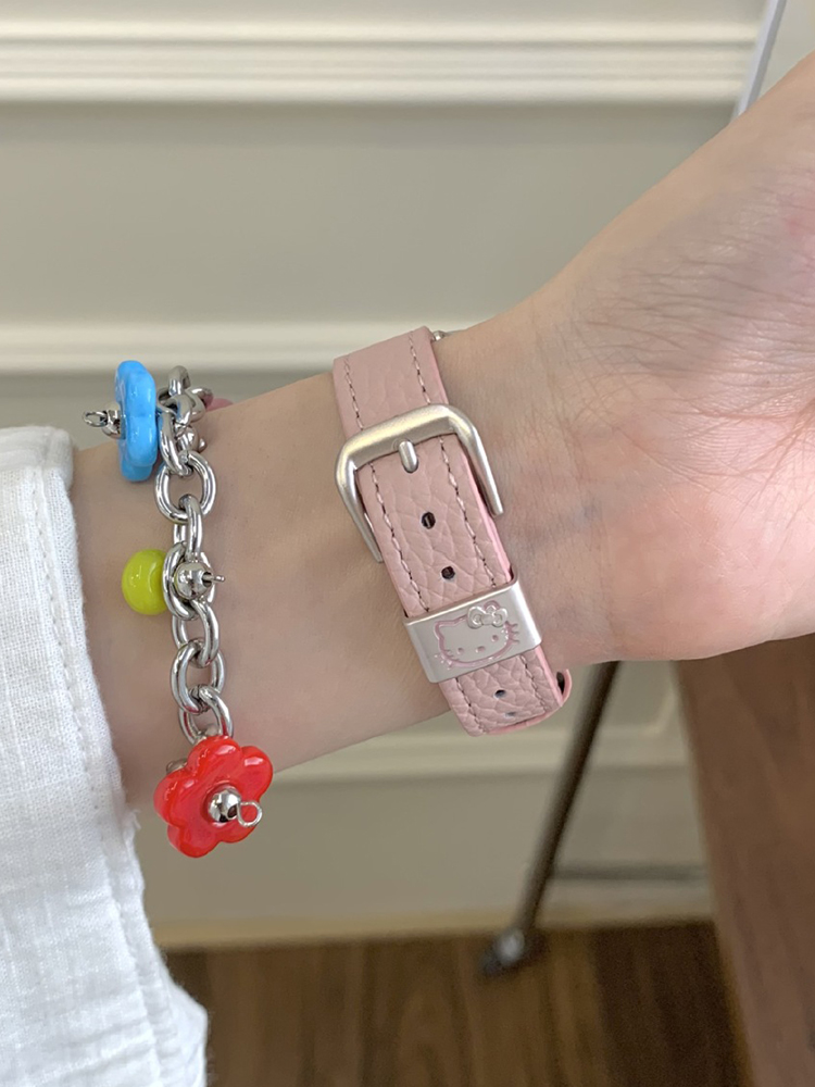 kitty Ring Leather Band for Apple Watch
