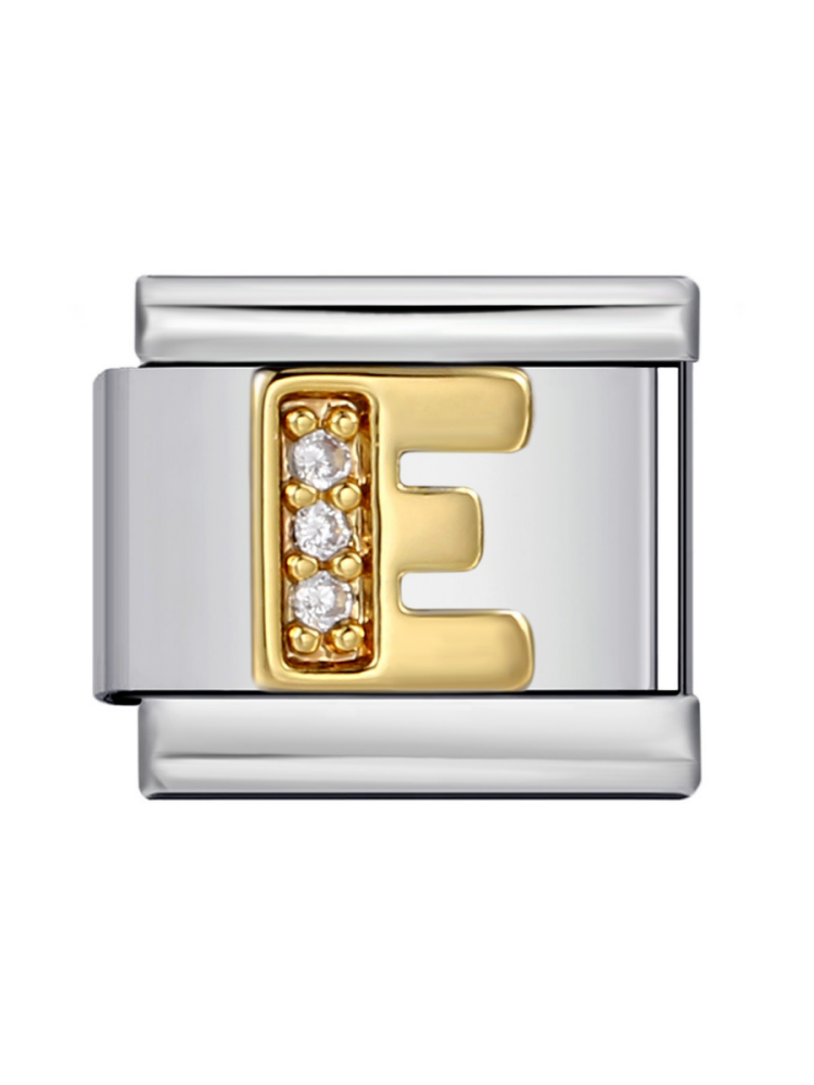 Diamond-Set Letters Modular Charm