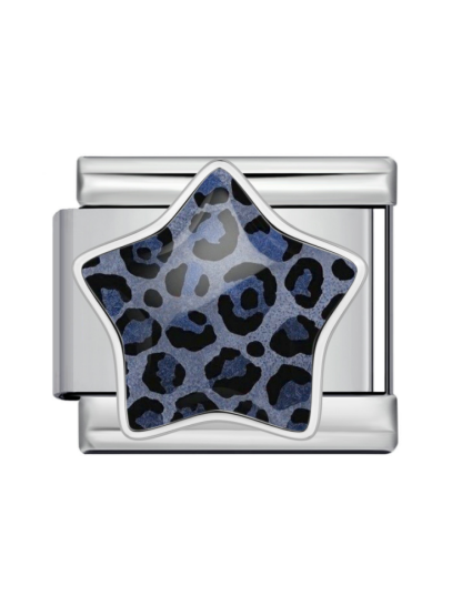 Leopard-Print Star Modular Charm
