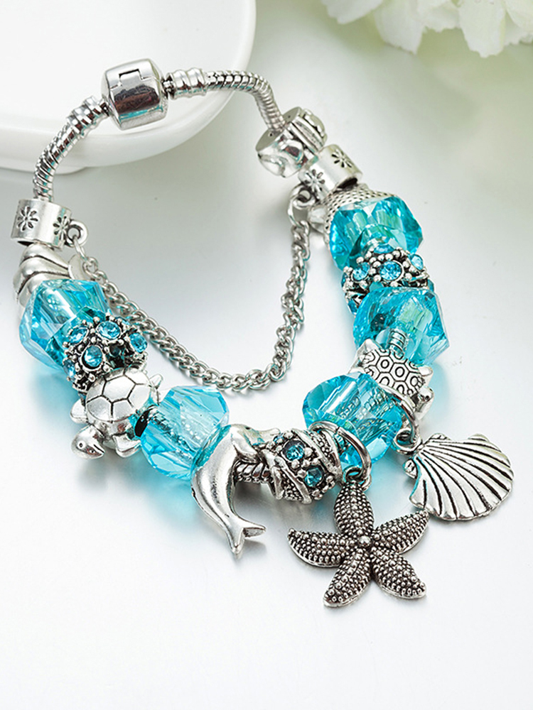 Ocean Series Crystal Beaded Band