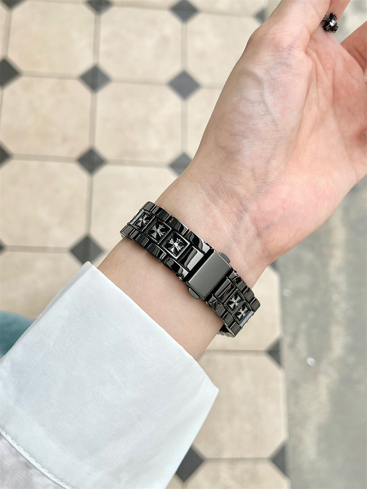 3-Link Cross Stainless Steel Band