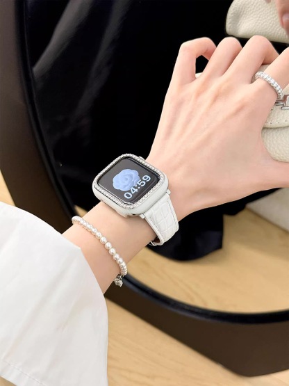 Crocodile Pattern Curve Leather Band