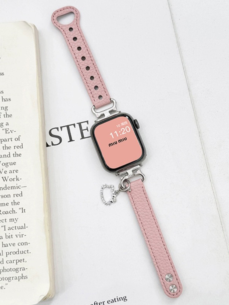 Kitty Pendant Cat Ears Connected Leather Band