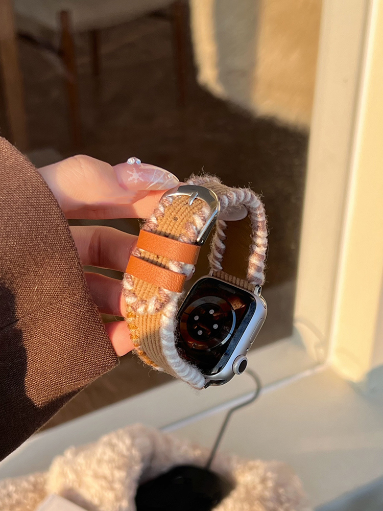 Hand-wound Corduroy Leather Band